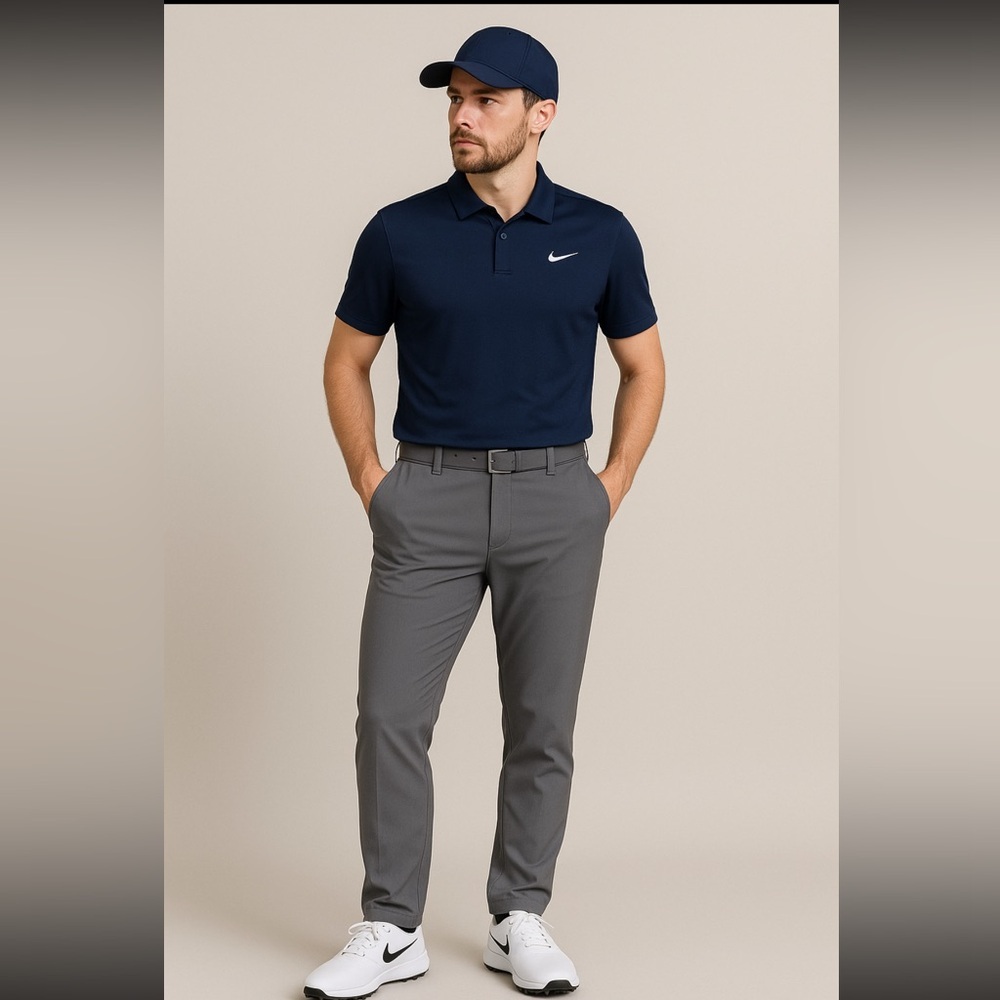 Nike Golf Tour Performance Pants 34x34 Gray Dri-FIT Stretch Performance Trousers